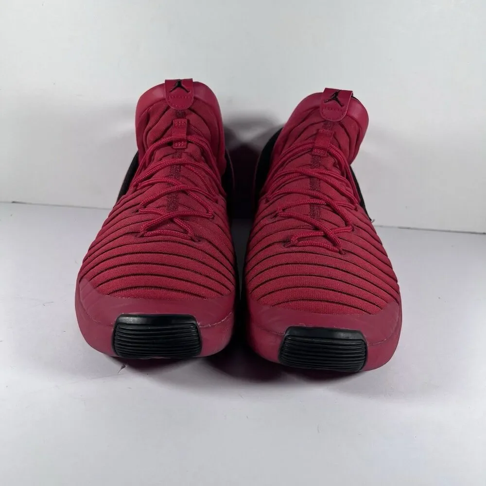 Nike Jordan Flight Luxe Triple Red Lace Up Athletic Shoes Sneakers Men's Size 9